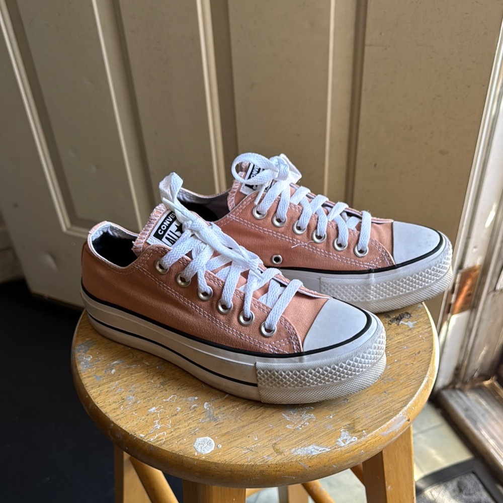 Converse Pink Low-Top Sneakers
